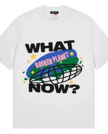 Hvid Broken Planet What Now Shirt White - Broken Planet Shirt