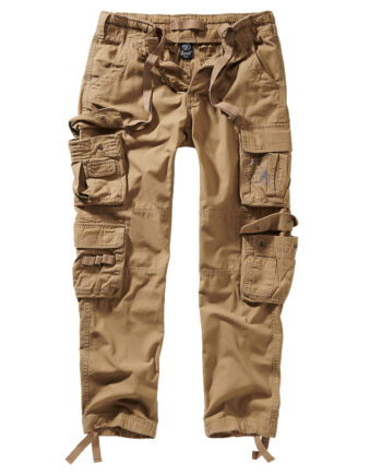 Beige Brandit Pure Vintage Cargobukser Slim - Brandit Jeans  - 4051773092361
