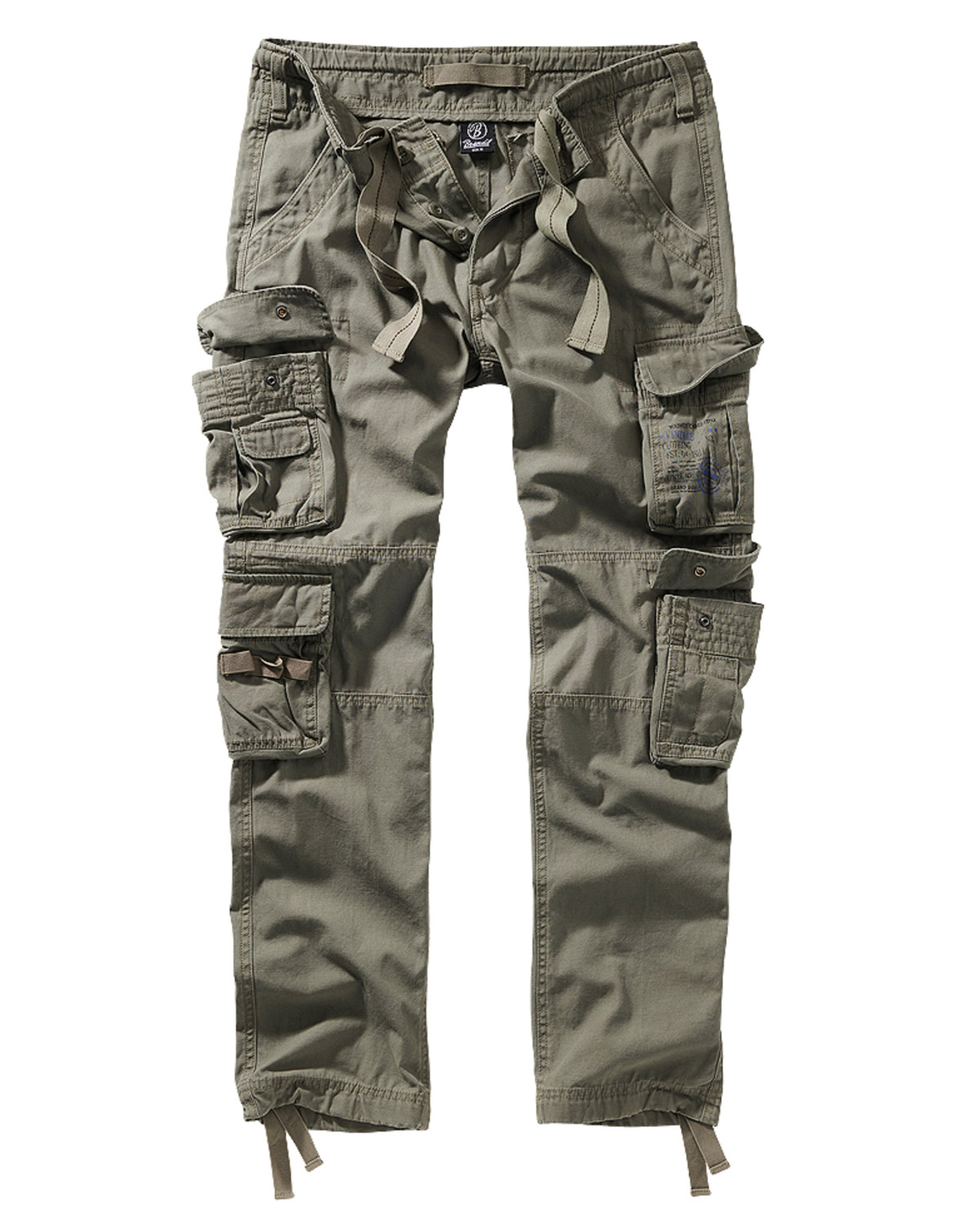 Olive Brandit Pure Vintage Cargobukser Slim N - Brandit Jeans - 4051773092040