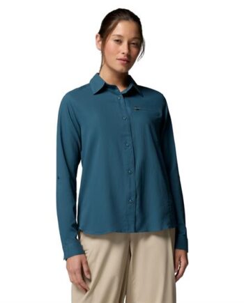 Columbia Silver Ridge Utility Shirt Womens Everblue - Shirt  - 198711809606