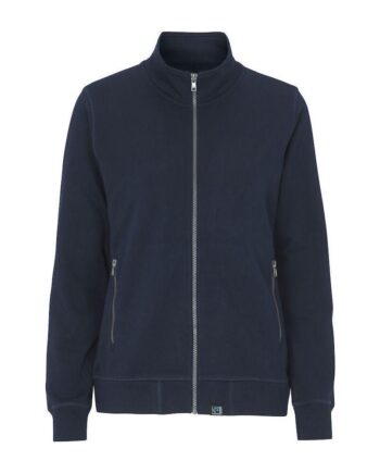 Cottover Terry Collar Dame 141511 Navy Sweatee Shirt Dame Fairtrade - Cottover Shirt  - 7332643257880