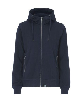 Cottover Terry Hood Dame 141509 Navy Sweatee Shirt Dame Fairtrade - Cottover Shirt  - 7332643257491