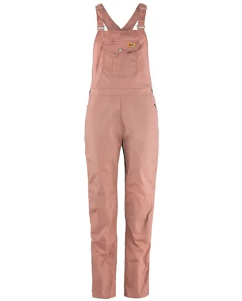 Fjallraven Dungaree Trousers Kvinder Damer Dusty Rose Bukser - Fjällräven Jeans  - 7323450983048