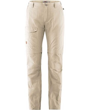 Beige Fjallraven Travellers Zip Off Kvinder Damer Light Bukser - Fjällräven Jeans  - 7323450549978