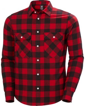 Sort Helly Hansen Lokka Flannel Shirt Skjorte Herre Rød - Helly Hansen Shirt  - 7040058916895