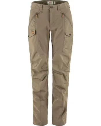 Brun Fjallraven Nikka Trousers Curved Suede Brown Bukser - Fjällräven Jeans  - 7323450987336