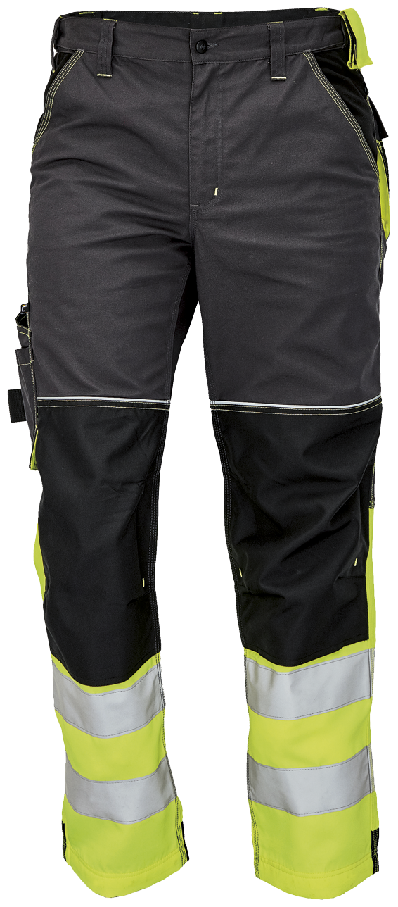 Knoxfield Bukser Refleks Gul Grå Str - Cerva Jeans - 8591806225060