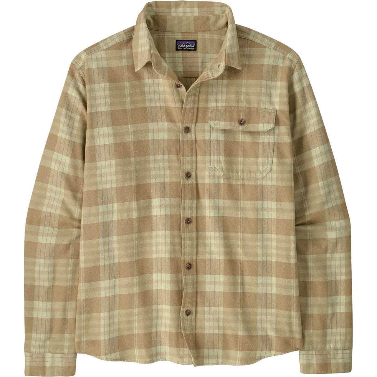 Grå (BUILDER:WE Patagonia Mens Fjord Flannel Shirt Grå Builder:weathered Stone Large - Patagonia Shirt - 198077577690