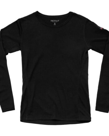 Sort Devold Womens Breeze Merino 150 Shirt Black Medium - Devold Shirt  - 7028567701683