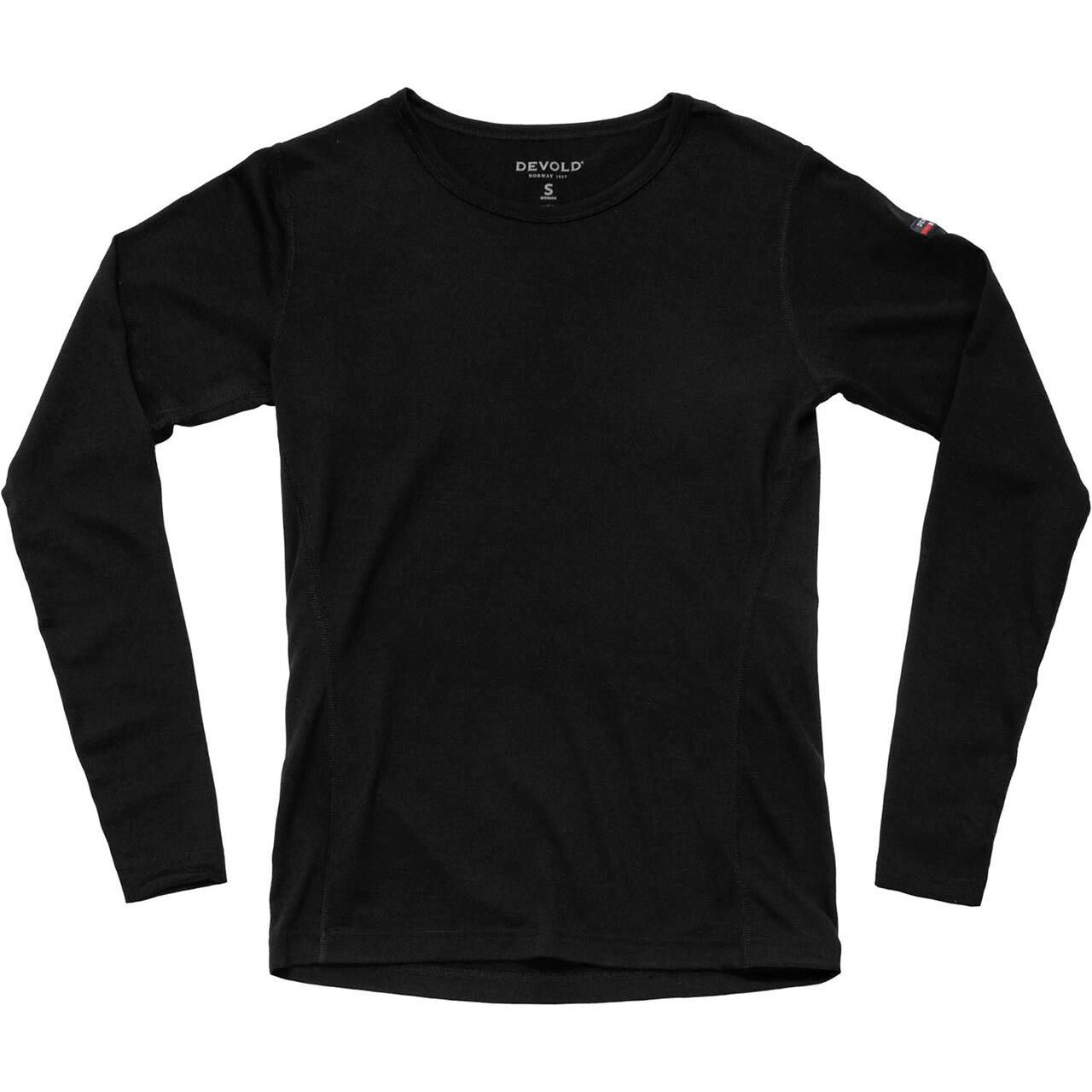 Sort Devold Womens Breeze Merino 150 Shirt Black Medium - Devold Shirt - 7028567701683