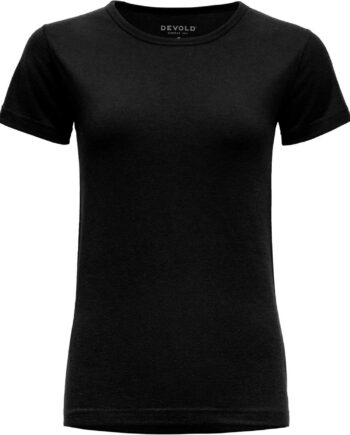 Sort Devold Womens Breeze Plus Merino 200 Shirt Black - Devold Shirt  - 7028567675496