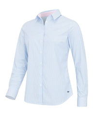 Hoggs Fife Ingliston Ladies Stretch Stripe Shirt - Hoggs Of Fife Shirt - 5056417033983