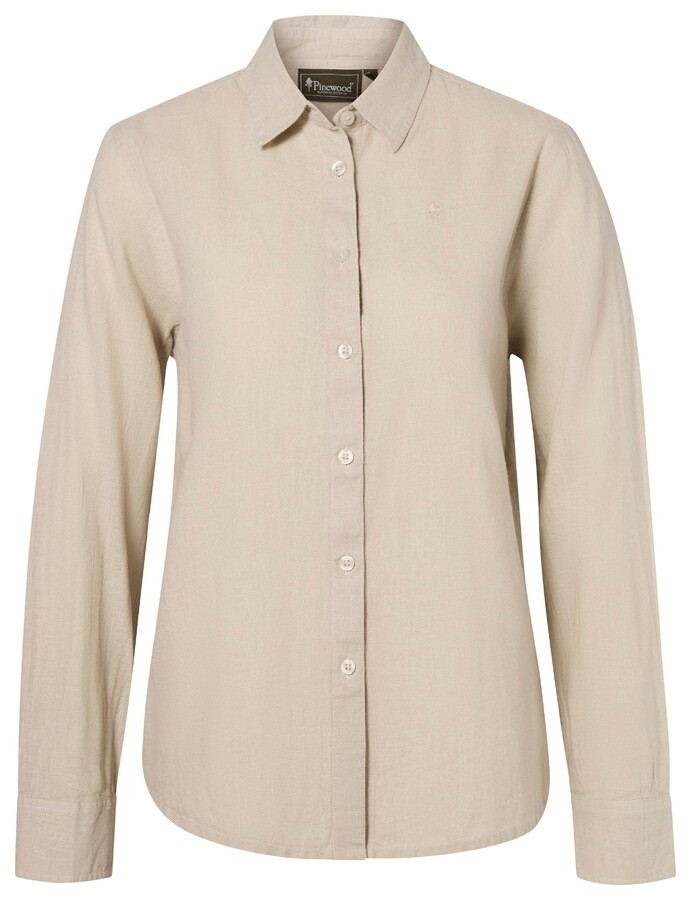 Linen Beige Pinewood Varnamo Insectsafe Hamp Mix Shirt - Pinewood Shirt