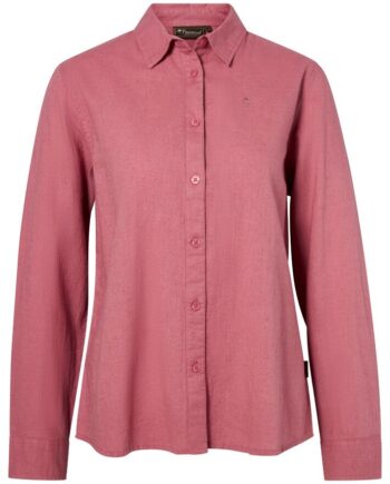 Pink Pinewood Varnamo Insectsafe Hamp Mix Shirt Dusty - Pinewood Shirt