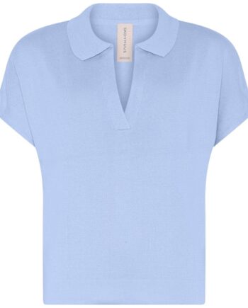 Light Blue Skovhuus Kvinde Carmen Polo Shirt - Skovhuus Shirt  - 5711419493905