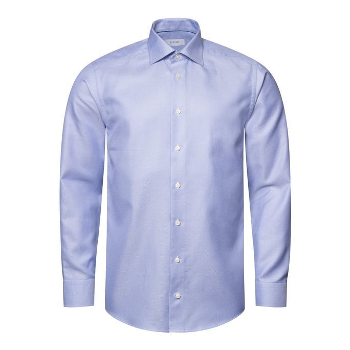 40 Men Shirt: Business Cotton Tencel - Eton Shirt - 7313583060808