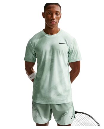 Grøn Nike Court Dri Fit Slam Shirt Barely Green Steam - Nike Shirt