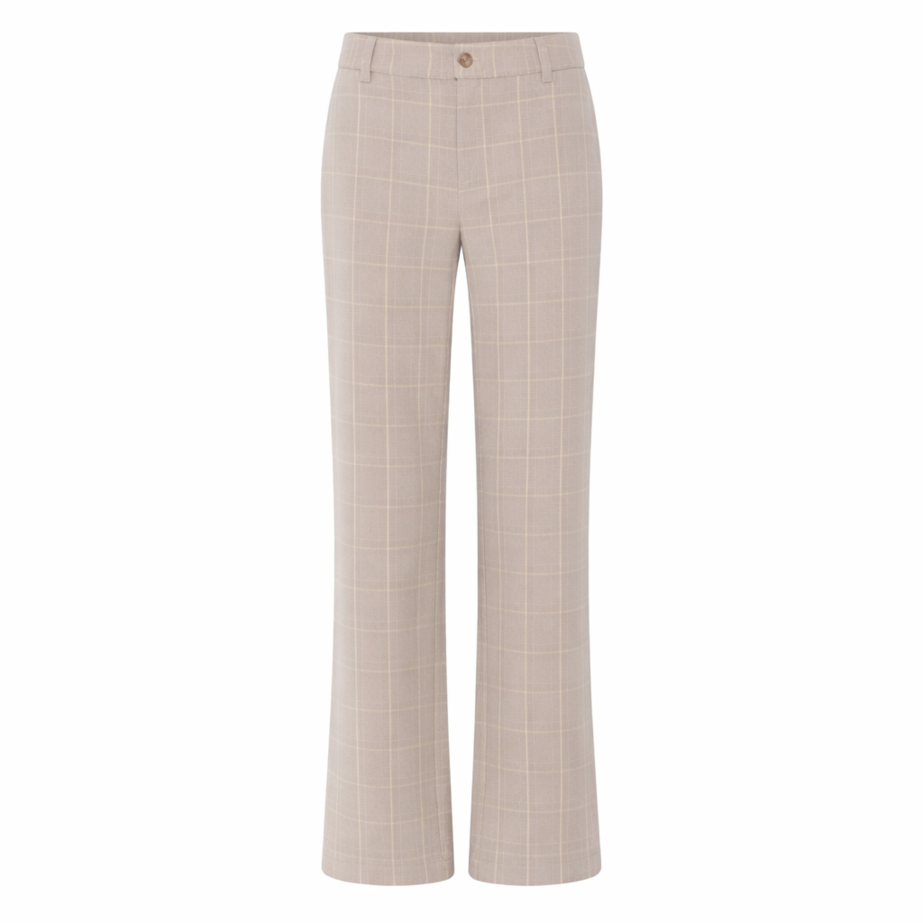 Micha Bukser Dame Ternet Viscose Taupe Gul Str - Micha Jeans