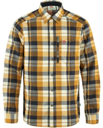 Brun (BUCKWHEAT Fjallraven Mens Fjallglim Shirt Brun Buckwheat Brwn Navy 232 555 Medium - Fjällräven Shirt  - 7323450793494