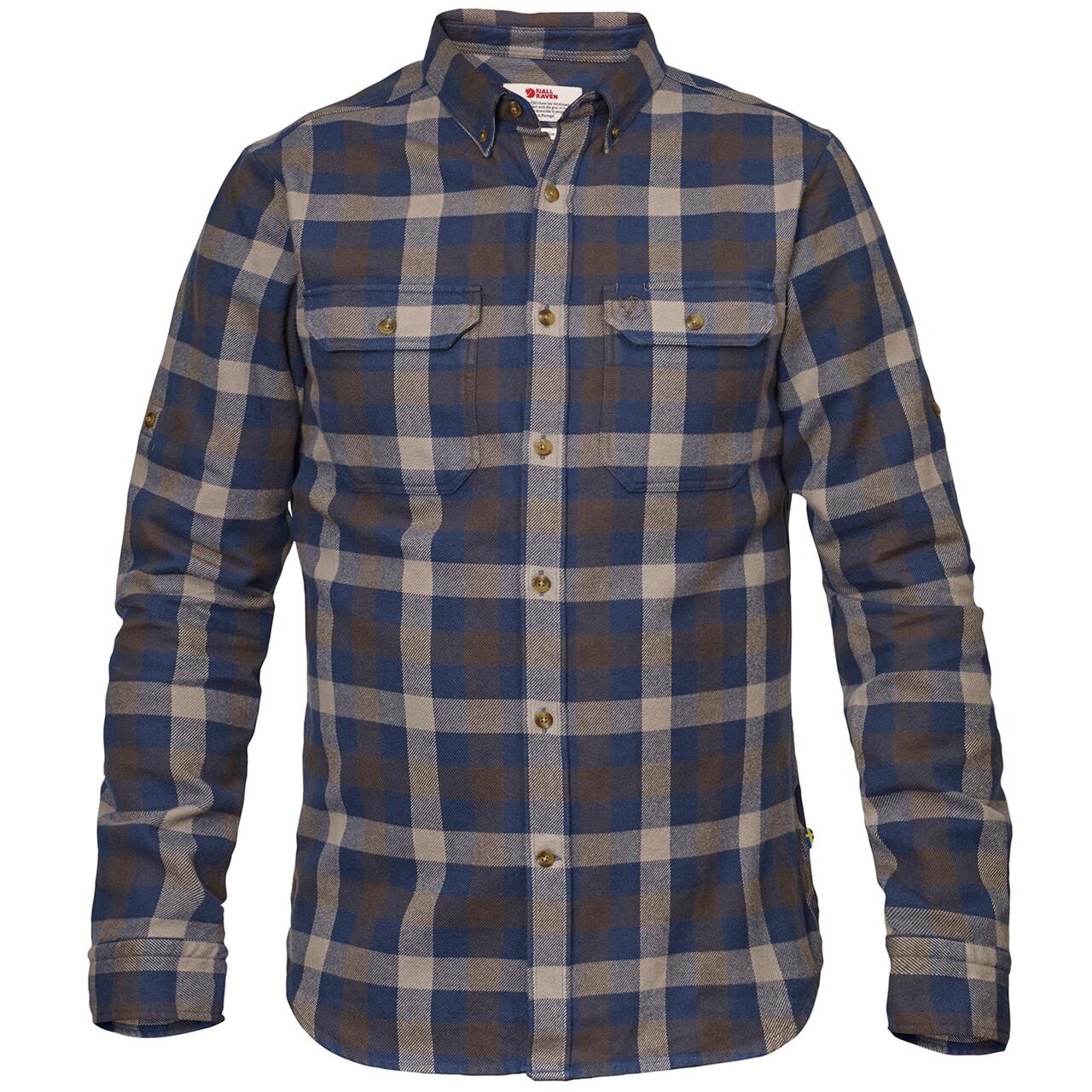 Grøn Fjallraven Mens Skog Shirt Glacier Green 646 Medium - Fjällräven Shirt - 7323450365660