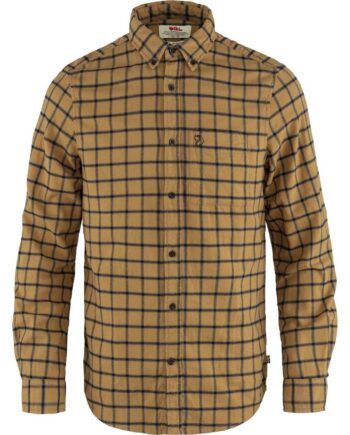 Brun (BUCKWHEAT Fjallraven Mens Vik Flannel Shirt Brun Buckwheat Brwn Navy 232 555 Medium - Fjällräven Shirt  - 7323450727611
