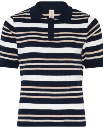 Marine Blue Skovhuus Kvinde Jane Polo Shirt - Skovhuus Shirt  - 5711419496784