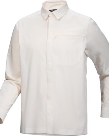 Hvid Arcteryx Mens Skyline Shirt Arctic Silk Large - Shirt  - 623555804321