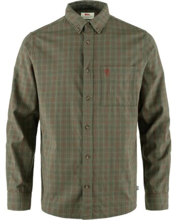 Grøn Fjallraven Mens Srmland Lite Flannel Shirt Laurel Green Olive 625 622 Medium - Fjällräven Shirt  - 7323450925048