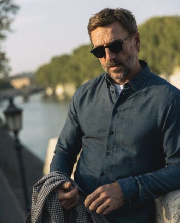 L Mmgmarco Chambray Shirt - Mos Mosh Shirt  - 5715591154111