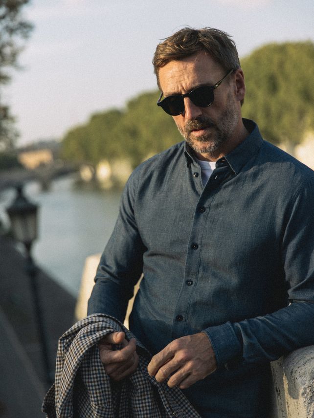L Mmgmarco Chambray Shirt - Mos Mosh Shirt  - 5715591154111