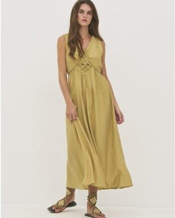 Gul N Denmark Kjole 520 Yellow - Nü Denmark Jeans  - 5715593262081