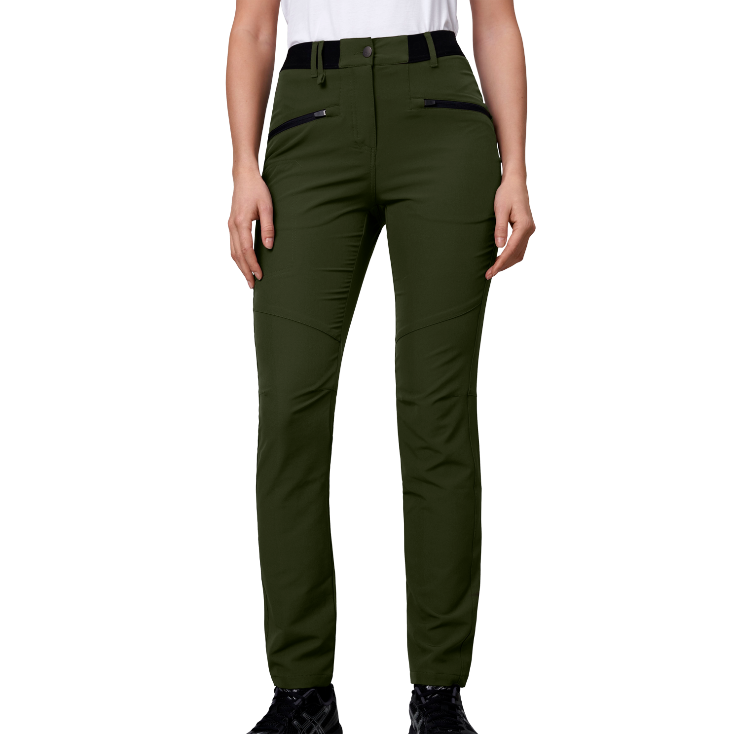 Oliven Core Dame Outdoorbukser - Id Jeans - 5708302038602