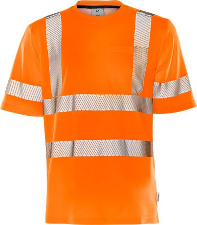Hi Vis Orange Kansas Fristads Vis Tee Shirt Vis Orange - Shirt - 7322302301917