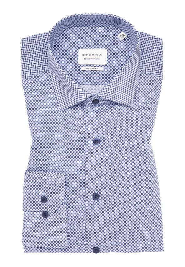 Blå Shirt 4002 X18k - Eterna Shirt  - 4067159199951