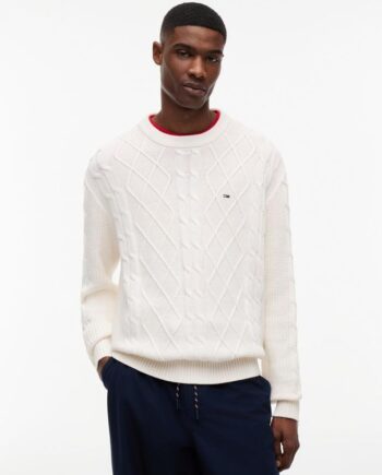 M Tj Reg Cable Knit Sweater - Tommy Jeans Jeans  - 8721386316074