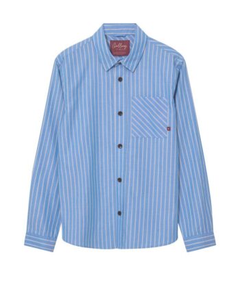 Blå Mmgdavid Spring Stripe Shirt - Mos Mosh Shirt  - 5715591401420