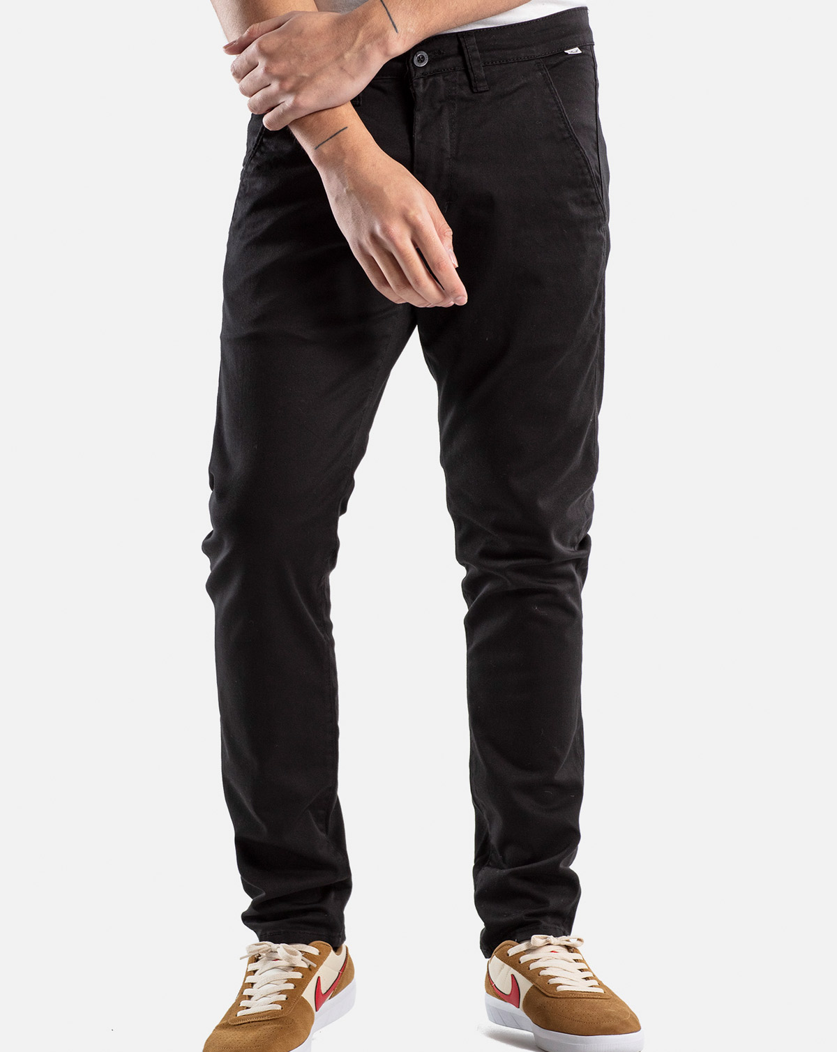 Sort Reell Jeans Flex Tapered Chino Bukser - Reell Jeans - 4051015137768