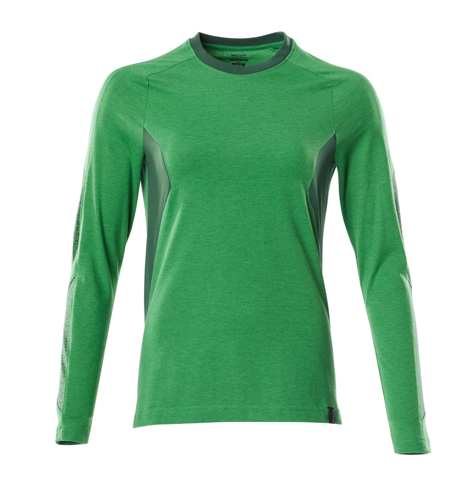 Grøn Mascot Langærmet Shirt Damemodel Græs - Mascot Shirt - 5711074735174