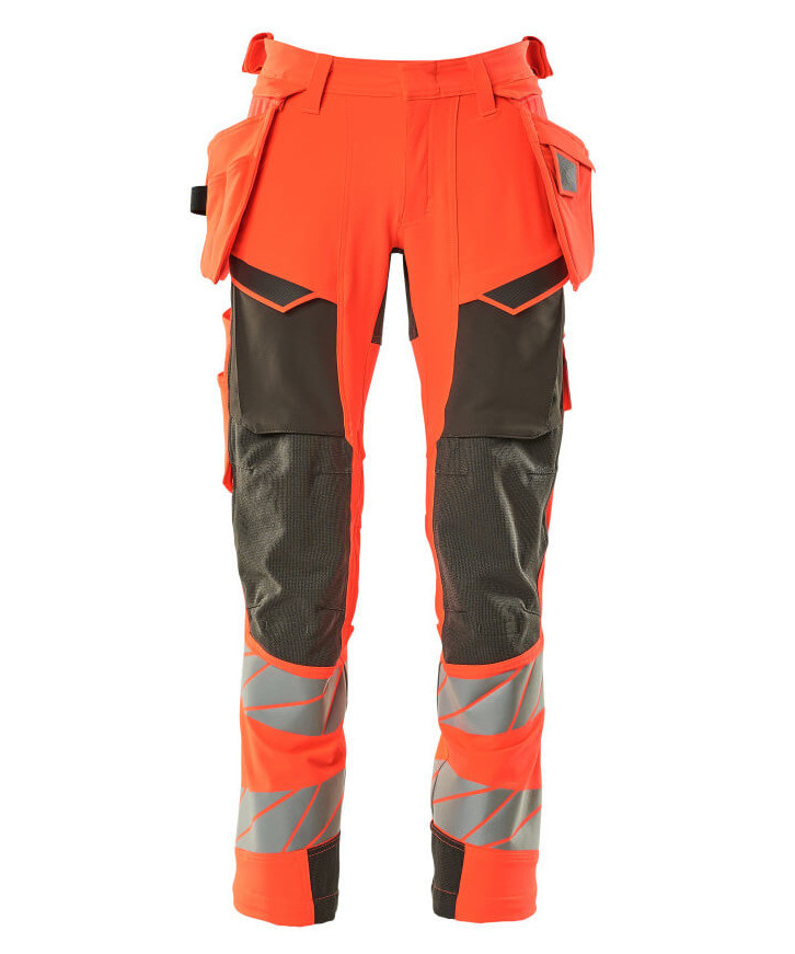 Hi Vis Orange/M Mascot Accelerate Safe Bukser Hængelommer Vis Orange Marine Kort - Mascot Jeans
