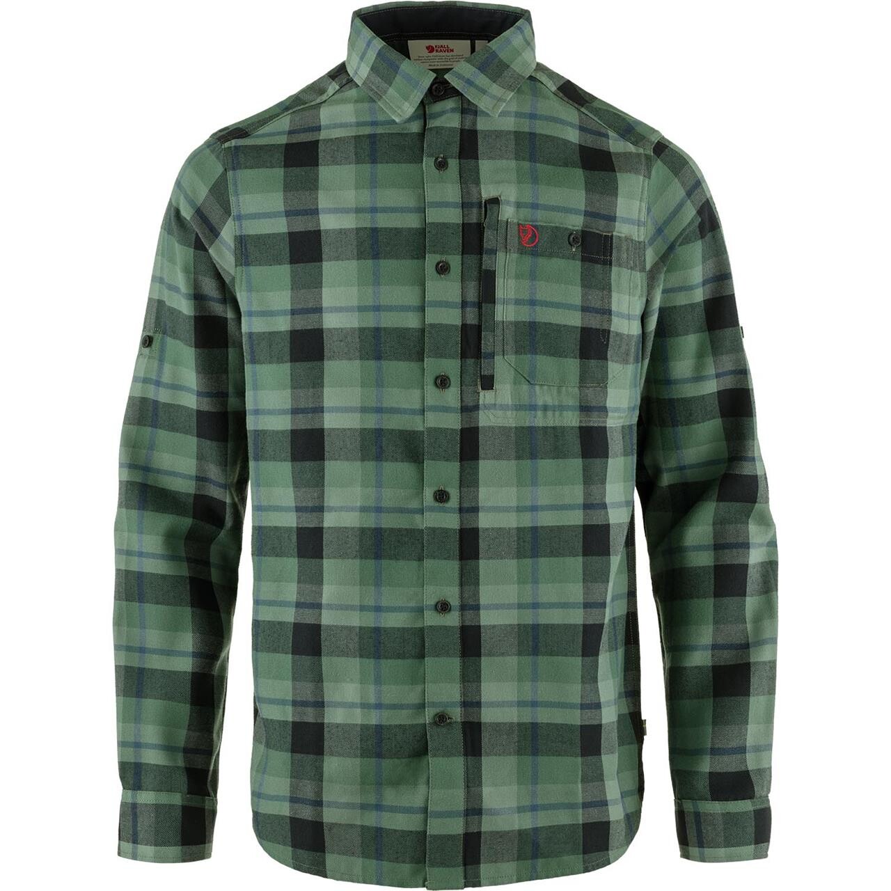Grøn Fjallraven Mens Fjallglim Shirt Deep Patina Dark Navy 679 555 - Fjällräven Shirt - 7323450928025