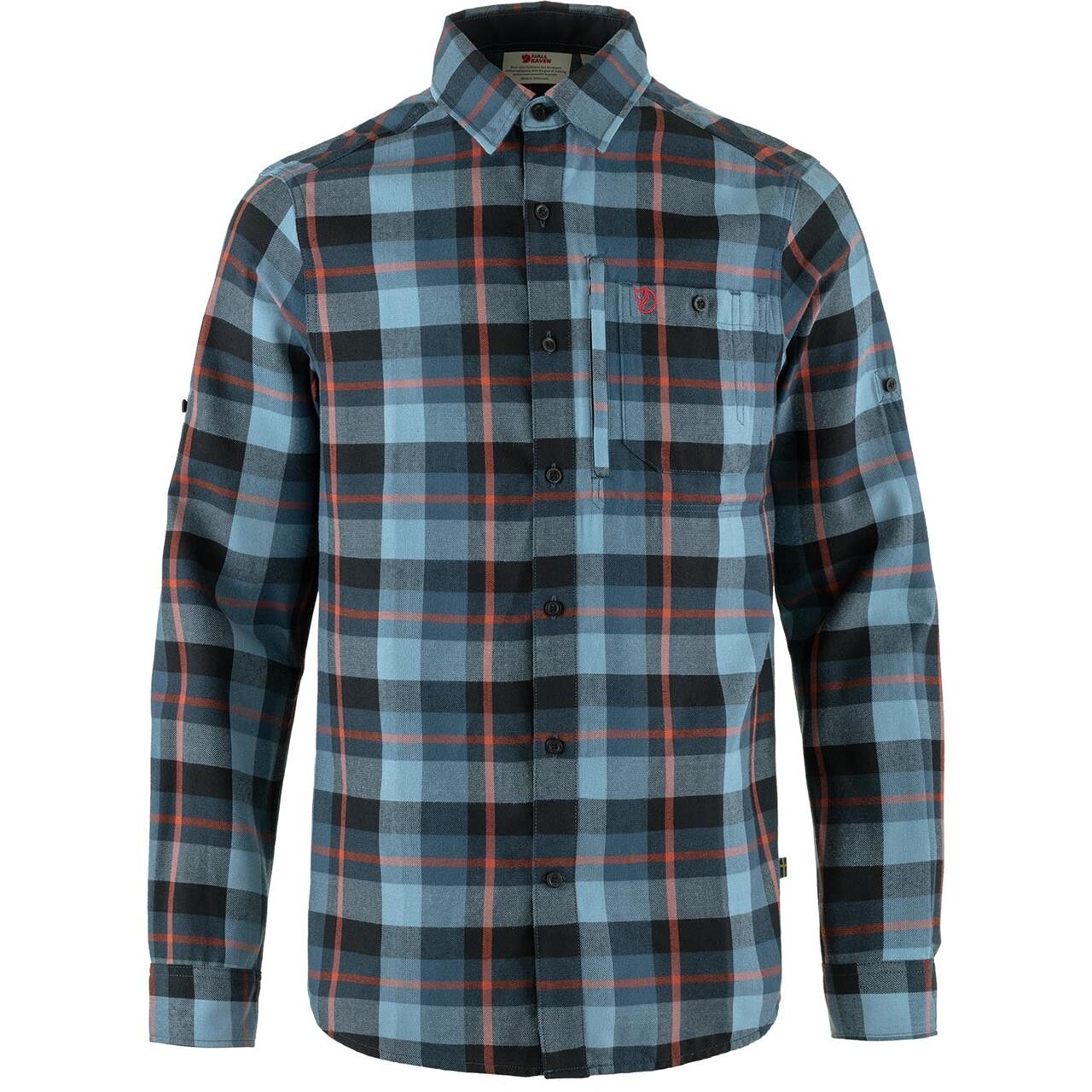 Blå (INDIGO BLU Fjallraven Mens Fjallglim Shirt Blå Indigo Blue Dawn Blue 534 543 Large - Fjällräven Shirt - 7323450928117