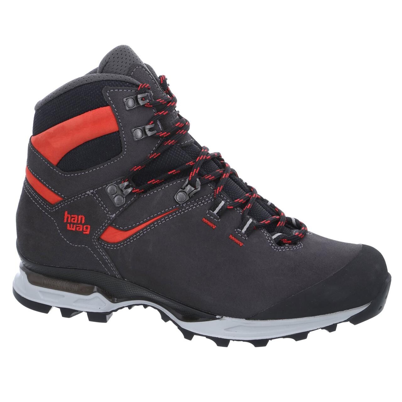 Grå (ASPHALT/RE Hanwag Mens Tatra Light Grå Asphalt Red - Hanwag SkoSneaksers - 4047761439140