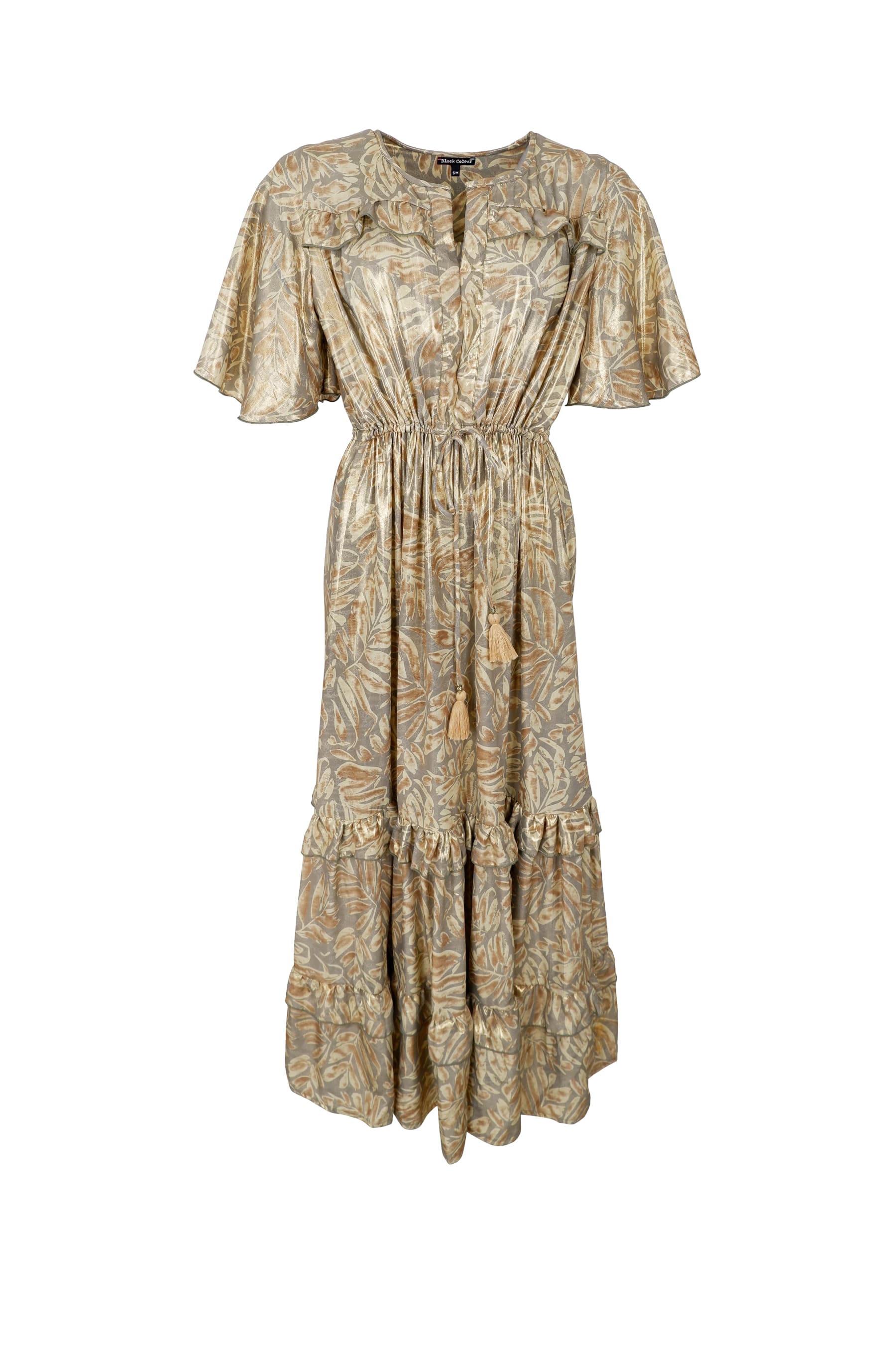 Sort Bcluna Lang Udsvingende Kjole Black Colour - Jeans