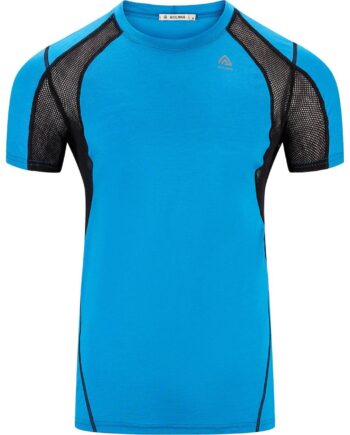 Sort Aclima Mens Lightwool Sports Shirt Blå Bluejay Jet Black - Aclima Shirt  - 7034041125685