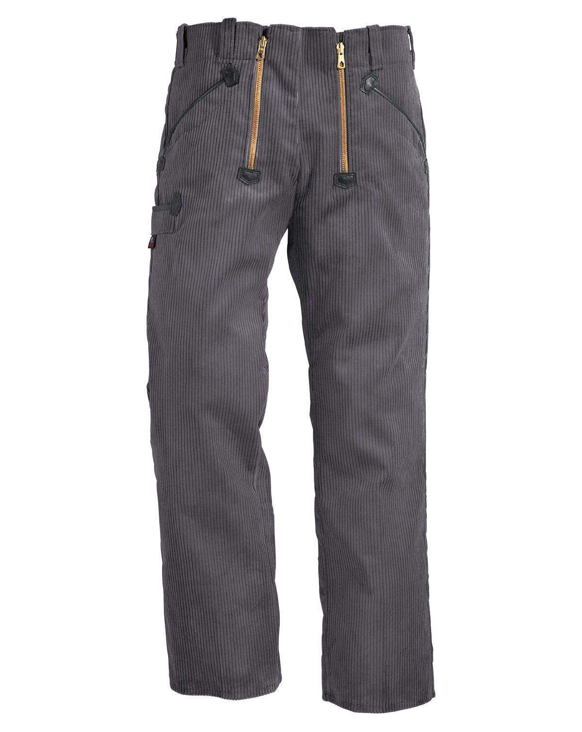 Grey Fhb Artur Naver Bukser Fløjl Grå W38 L36 106 - Fhb Jeans - 4030646047448