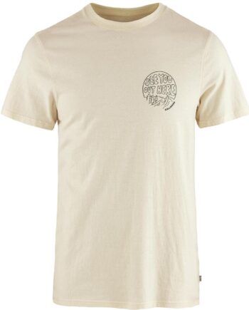 Hvid Fjallraven Mens Hemp Blend Out Here Shirt Chalk White 113 Large - Fjällräven Shirt  - 7323451084331