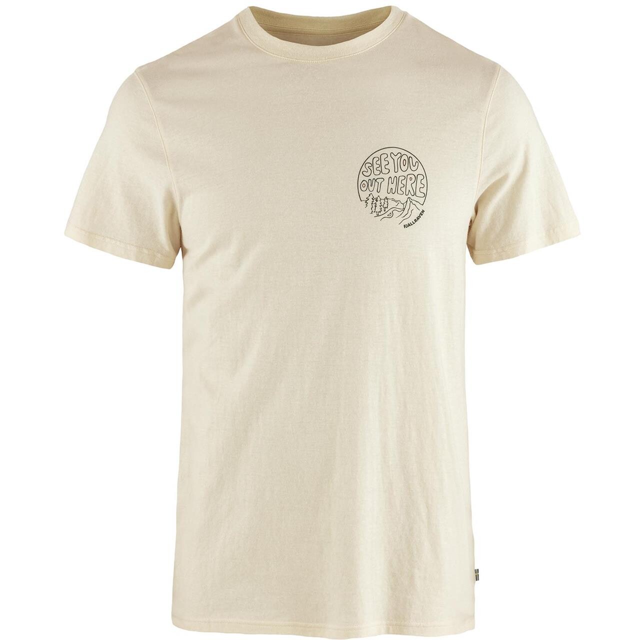 Hvid Fjallraven Mens Hemp Blend Out Here Shirt Chalk White 113 Large - Fjällräven Shirt - 7323451084331