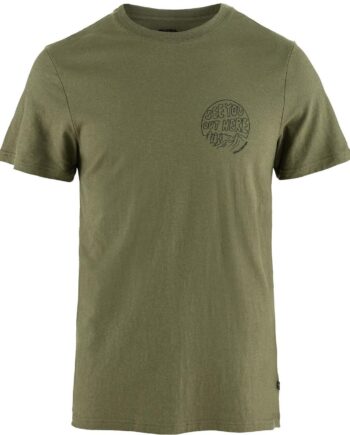 Grøn Fjallraven Mens Hemp Blend Out Here Shirt Green 620 Large - Fjällräven Shirt  - 7323451084355