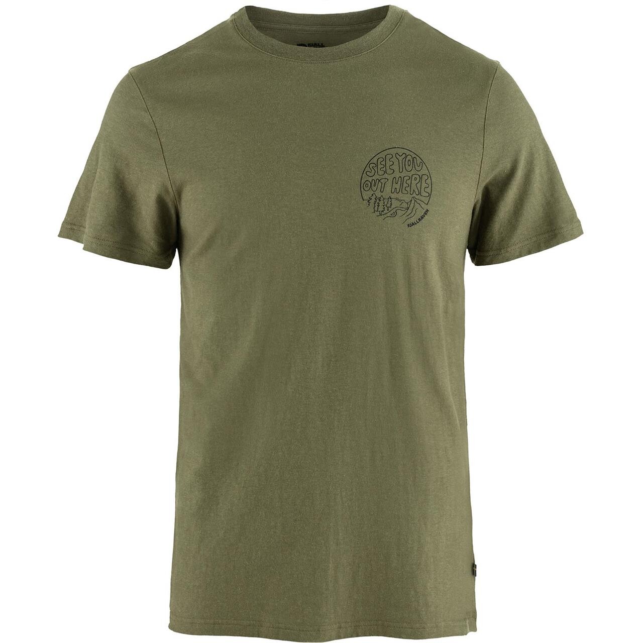 Grøn Fjallraven Mens Hemp Blend Out Here Shirt Green 620 Large - Fjällräven Shirt - 7323451084355