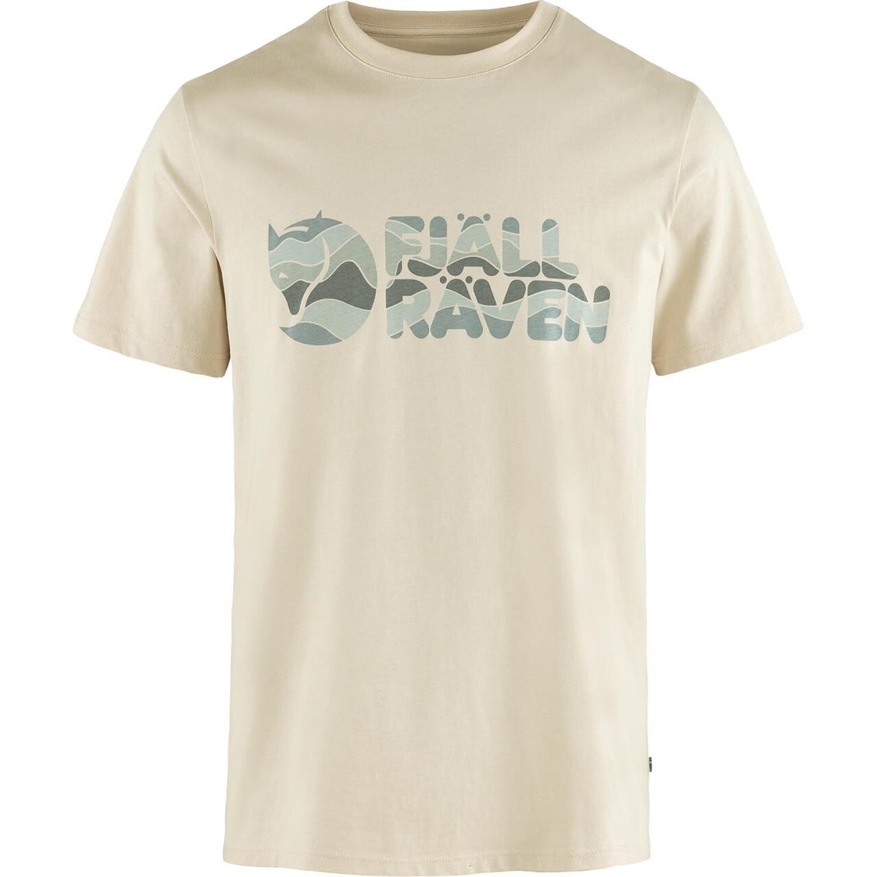 Hvid Fjallraven Mens Multicolor Logo Shirt Chalk White 113 Large - Fjällräven Shirt - 7323451084560